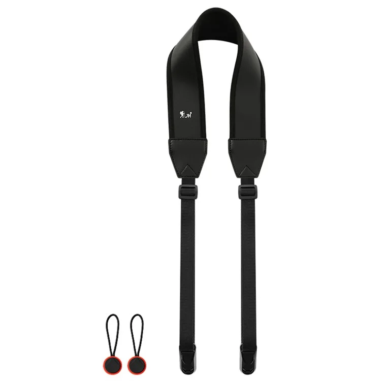 JN-F02 Nylon Webbing Quick Release Shoulder Strap für DSLR Spiegelreflexkameras und Systemkameras - Schwarz
