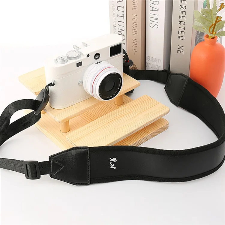 JN-F02 Nylon Webbing Quick Release Shoulder Strap für DSLR Spiegelreflexkameras und Systemkameras - Schwarz