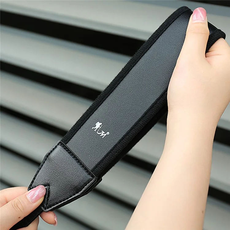 JN-F02 Nylon Webbing Quick Release Shoulder Strap für DSLR Spiegelreflexkameras und Systemkameras - Schwarz