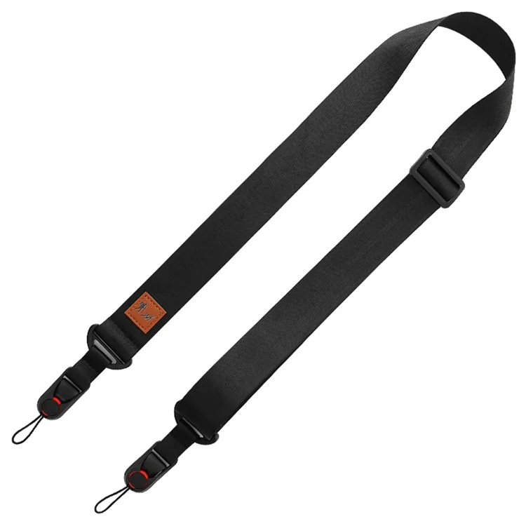 JN-F01 Camera Nylon Carrying Strap Adjustable Quick Release SLR Camera Neck Shoulder Strap - Black