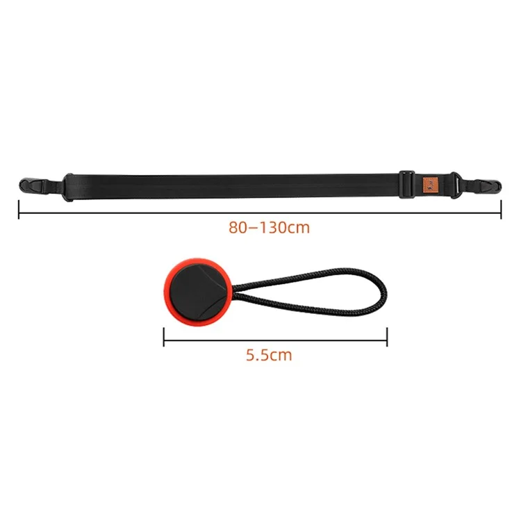 JN-F01 Camera Nylon Carrying Strap Adjustable Quick Release SLR Camera Neck Shoulder Strap - Black