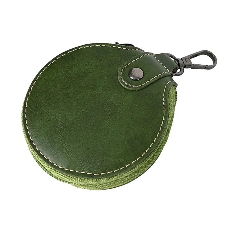PU Leather Camera Carrying Strap SLR Camera Neck Shoulder Strap + Small Bag - Green
