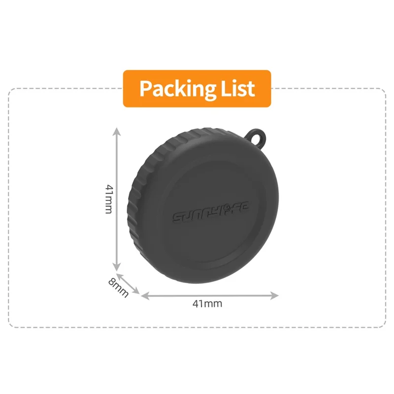 SUNNYLIFE OA6-BHT133 For DJI Osmo Action 6 Camera Lens Protector Silicone Cover Anti-Drop Camera Accessory