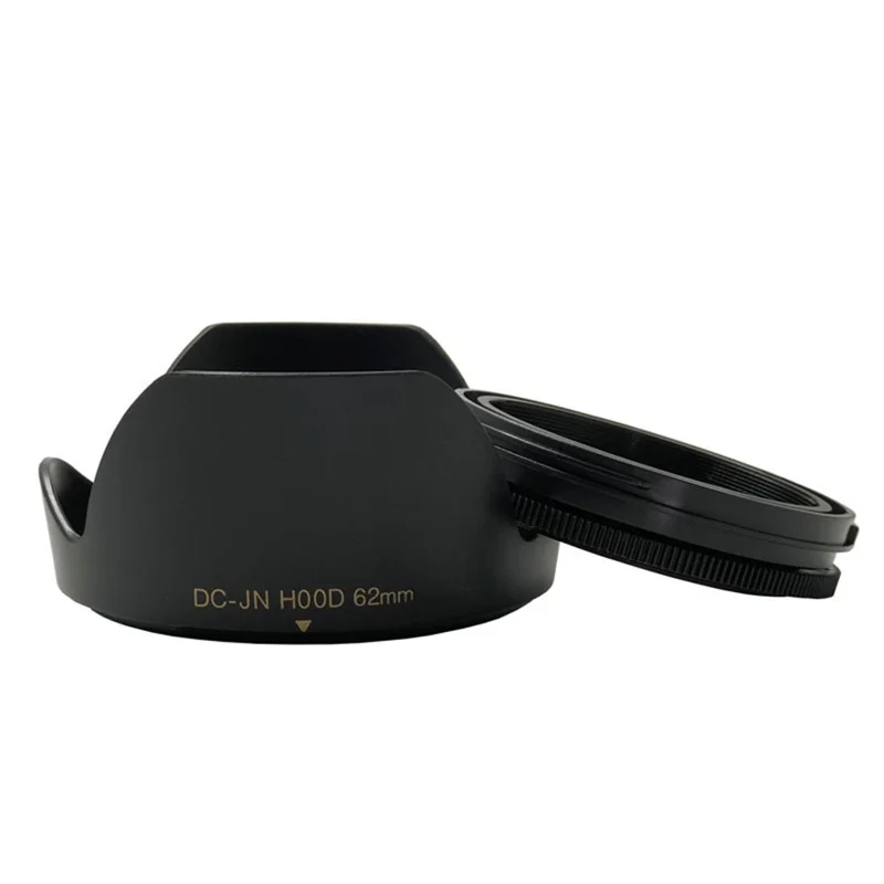 SLR Camera Reversible Design Lens Hood Plastic Camera Lens Shading Cover - 62mm