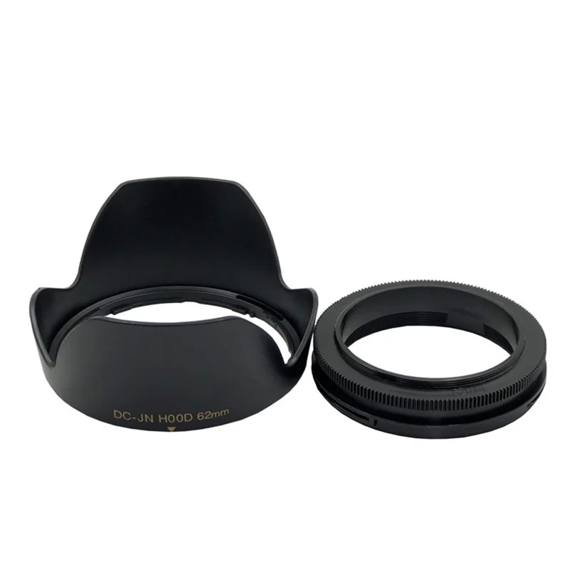 SLR Camera Reversible Design Lens Hood Plastic Camera Lens Shading Cover - 62mm