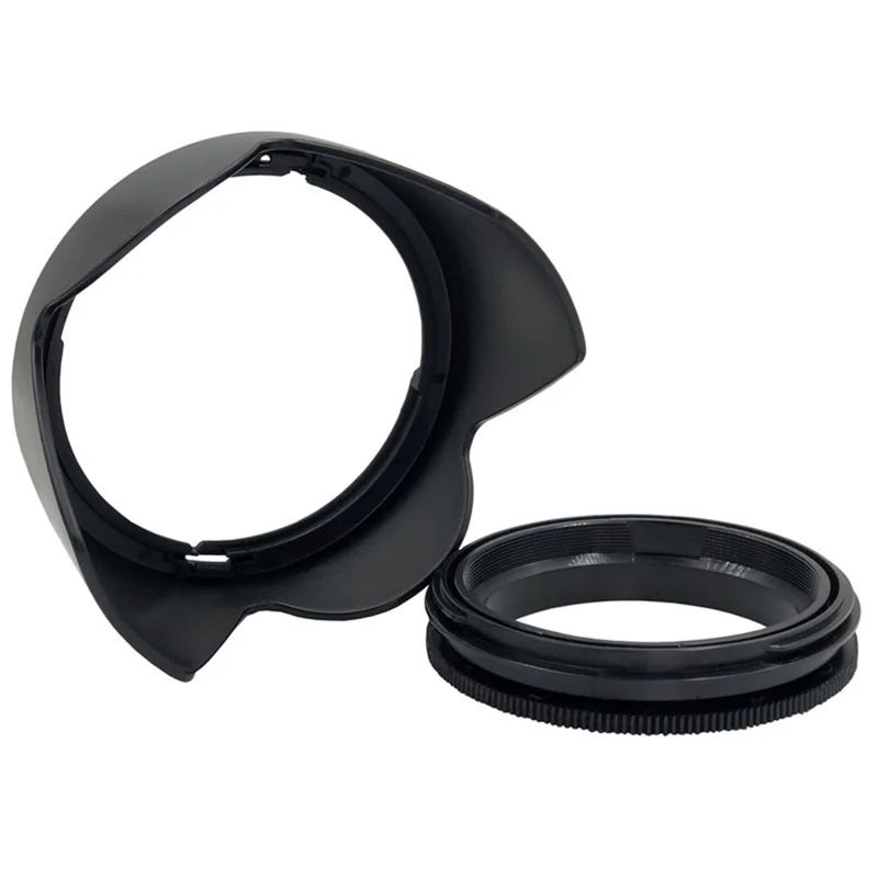 SLR Camera Reversible Design Lens Hood Plastic Camera Lens Shading Cover - 62mm
