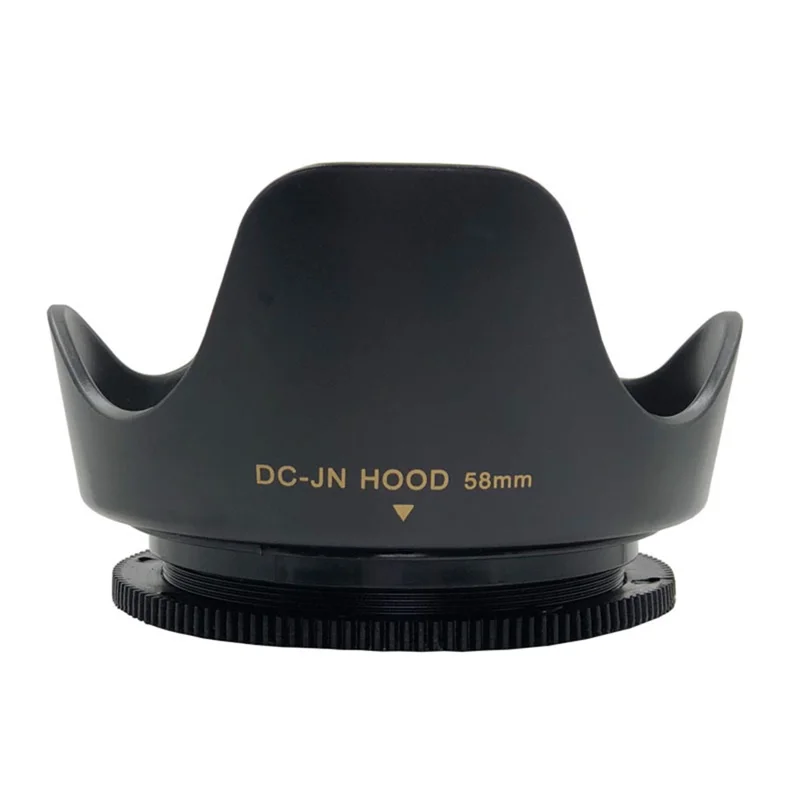 SLR Camera Reversible Design Lens Hood Plastic Camera Lens Shading Cover - 58mm