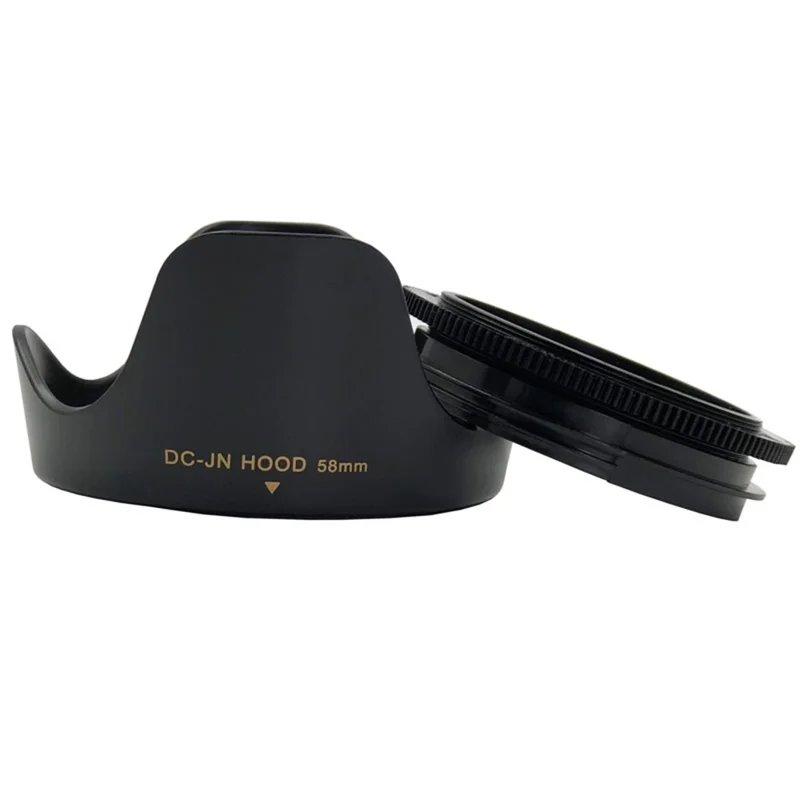 SLR Camera Reversible Design Lens Hood Plastic Camera Lens Shading Cover - 58mm