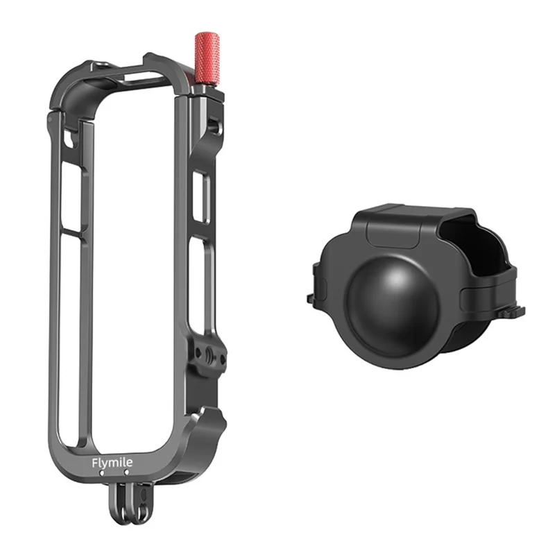 Flymile Для Insta360 X4 Камера Cage Cage Metal Защитная Рама Расширительная Кронштейна с Крышкой Объектива