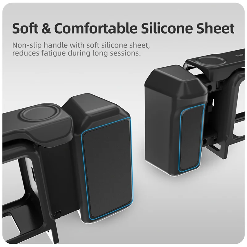 SUNNYLIFE OA6-BK144 For DJI Osmo Action 6 Camera 2 in 1 Detachable Protective Frame Street Shooting Grip Kit - Black