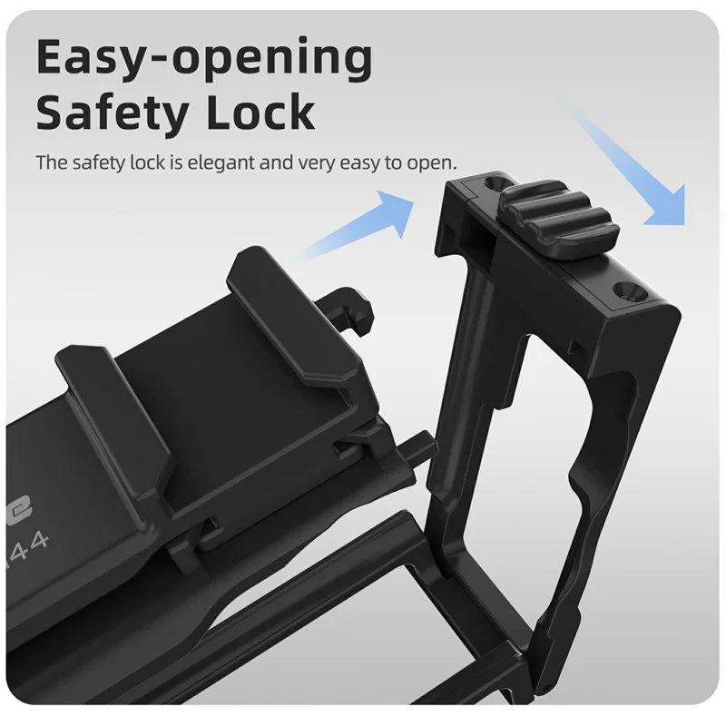 SUNNYLIFE OA6-BK144 For DJI Osmo Action 6 Camera 2 in 1 Detachable Protective Frame Street Shooting Grip Kit - Black