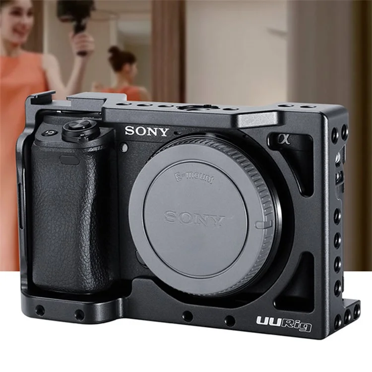 UURIG C-6400 Metal Cage Frame Case Camera Photography Accessory for Sony A6400