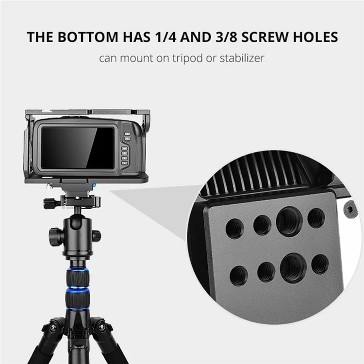 Yelangu C9 Für BMPCC 4K/6K Camera Aviation Aluminium Full Camera Cage Protective Frame