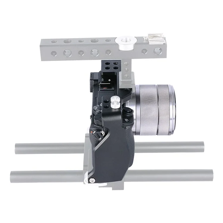 Jaula de Marco de Aluminio de Aviación Yelangu C6-B Para Sony A6000/A6300/A6400/A6500 Cubierta de Protección de la Base de la Placa de Liberación Rápida Con Accesorios de Cámara Adaptador de Zapatillas Frías