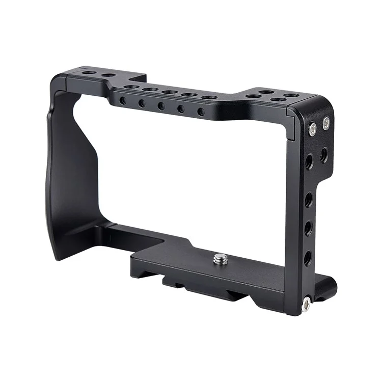 Jaula de Marco de Aluminio de Aviación Yelangu C6-B Para Sony A6000/A6300/A6400/A6500 Cubierta de Protección de la Base de la Placa de Liberación Rápida Con Accesorios de Cámara Adaptador de Zapatillas Frías