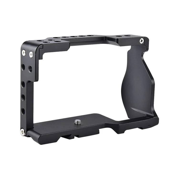 Jaula de Marco de Aluminio de Aviación Yelangu C6-B Para Sony A6000/A6300/A6400/A6500 Cubierta de Protección de la Base de la Placa de Liberación Rápida Con Accesorios de Cámara Adaptador de Zapatillas Frías