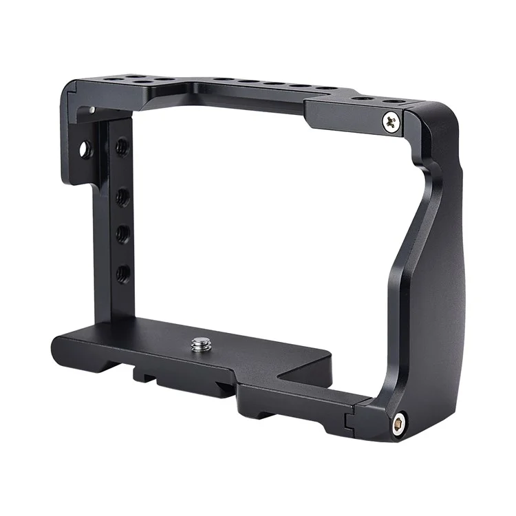 Jaula de Marco de Aluminio de Aviación Yelangu C6-B Para Sony A6000/A6300/A6400/A6500 Cubierta de Protección de la Base de la Placa de Liberación Rápida Con Accesorios de Cámara Adaptador de Zapatillas Frías