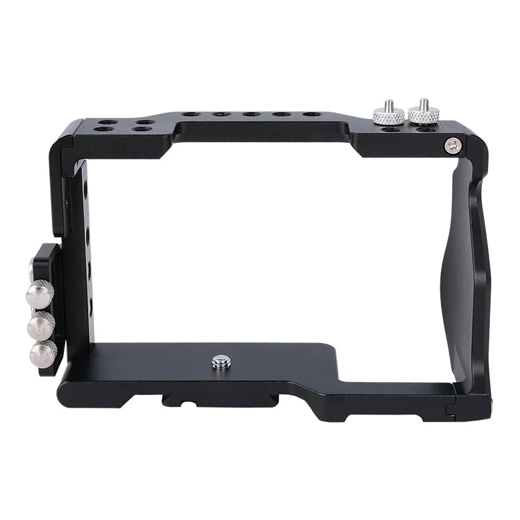 Yelangu C6 Aviation Aluminium Frame Cage Kit Für Sony A6000/A6300/A6400/A6500 Schnellfreisetzungsplatte Basis -schutzabdeckung Mit Kaltem Schuhadapter Für Die Fotografie