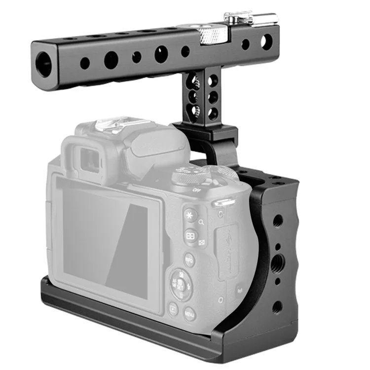Yelangu C14 Für Canon M50 Kamera Kaninchenkäfigrahmen Mit Griff Aluminiumlegierung Kamera Video Cage Kit Kit