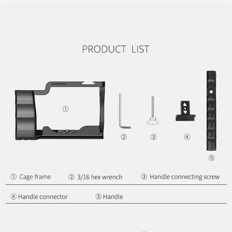 Yelangu C14 Für Canon M50 Kamera Kaninchenkäfigrahmen Mit Griff Aluminiumlegierung Kamera Video Cage Kit Kit