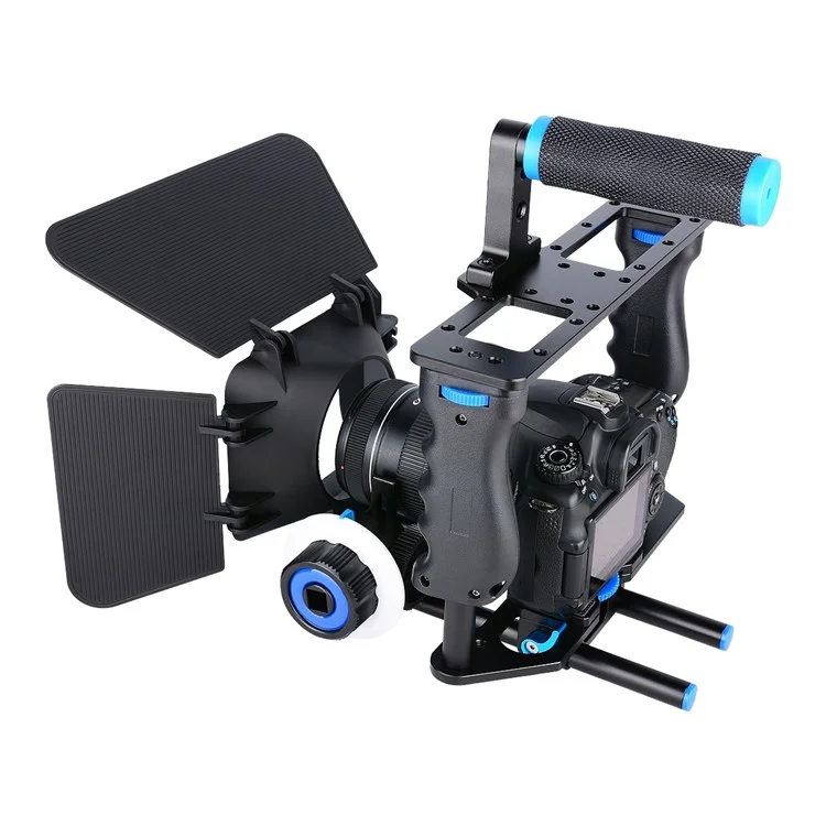 YELANGU C200 Seguimiento de enfoque profesional Rig DSLR Camera Rabbit Cage Kit