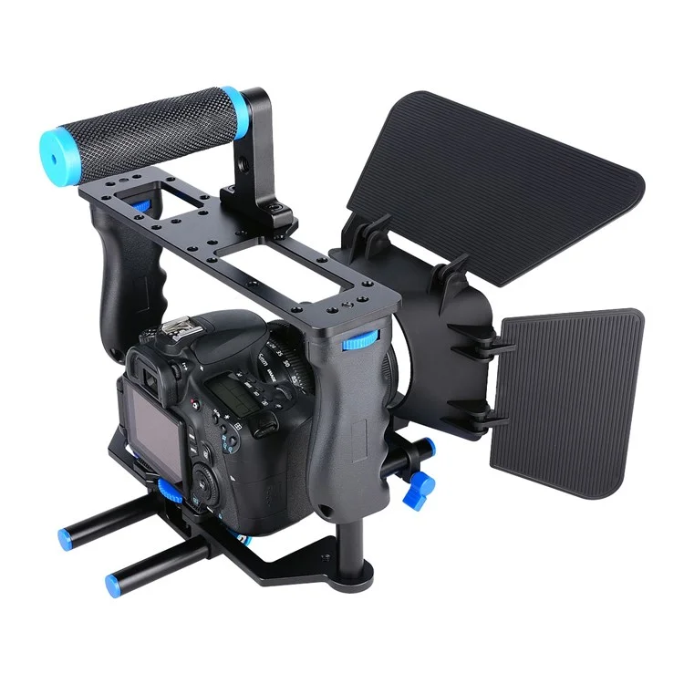 YELANGU C200 Seguimiento de enfoque profesional Rig DSLR Camera Rabbit Cage Kit