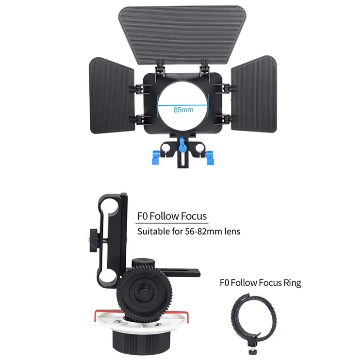 Yelangu C500 Metallrahmen Cage Kit Für GH4/A7S/A7/A7R/A7RII/A7SII Stoßdämpfungsstabilisator Schnellfreisetzungsbasis Handheld -kamera -käfig Mit Kaltem Schuhfotozubehör - Blau
