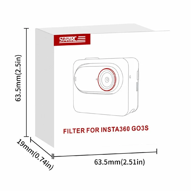 STARTRC 1144970 For Insta360 GO 3S MCUV Optical Glass Lens Filter Camera Accessory