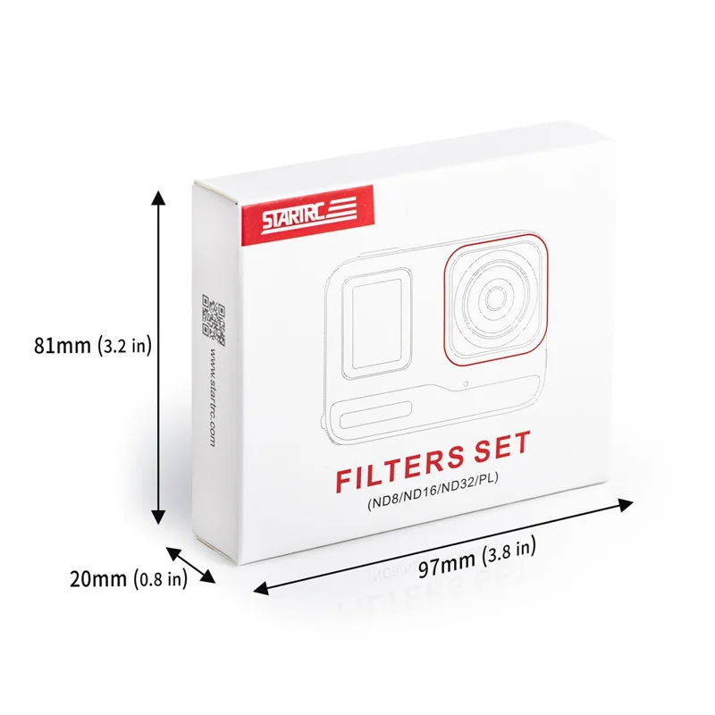 STARTRC 1144406 per Insta360 Ace / Ace Pro ND8+ND16+ND32+PL Filtro ottico in vetro Accessori per fotocamera d'azione