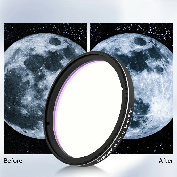 SVBONY H-Alpha 2 inch 5nm Filter Narrowband Astronomical Photographic CCD Filter for Deep Sky Photography