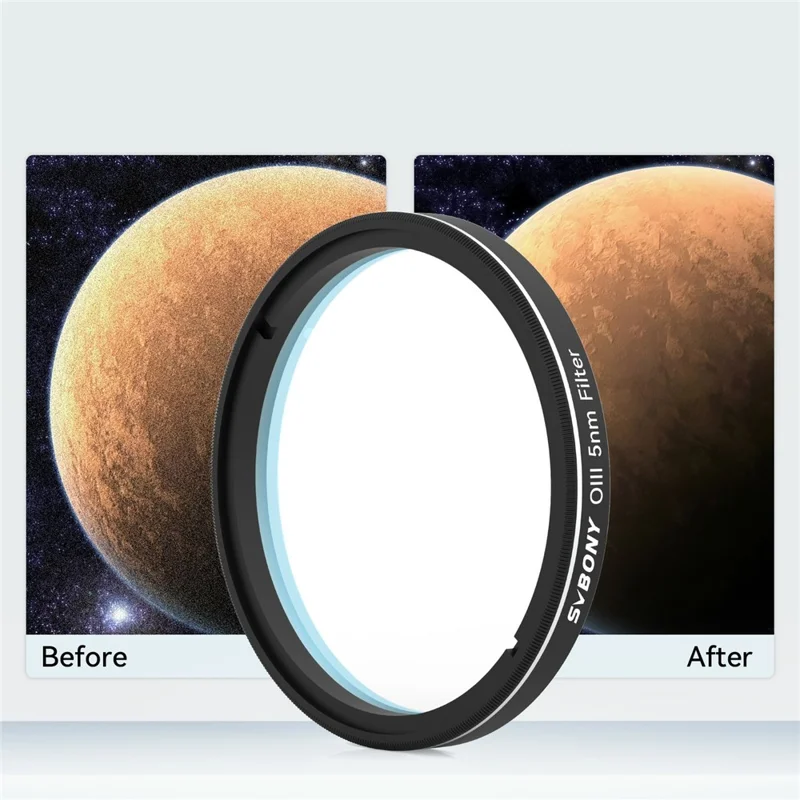 Svbony Oiii da 2 Pollici da 5 nm Filtro a Banda Stretta Filtro CCD Fotografico Astronomico Per Fotografia di Cielo Profondo