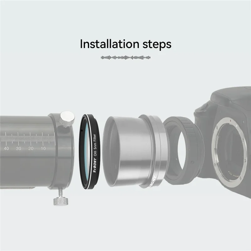 Svbony Oiii da 2 Pollici da 5 nm Filtro a Banda Stretta Filtro CCD Fotografico Astronomico Per Fotografia di Cielo Profondo