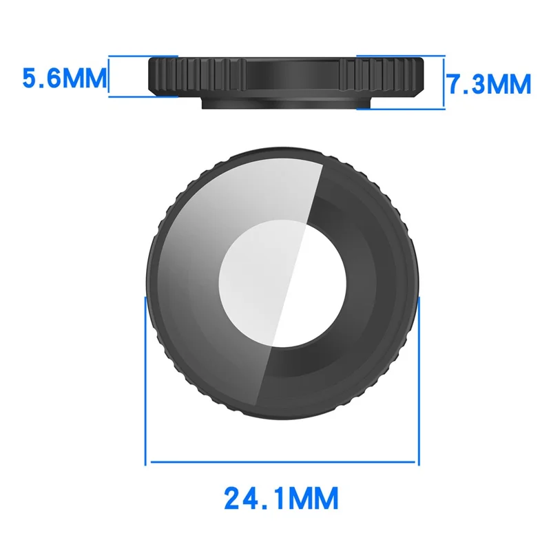 UV Filter Lens Cover for DJI Osmo Action 6 Neutral Density Glass Lens Protector Camera Accessories - Black
