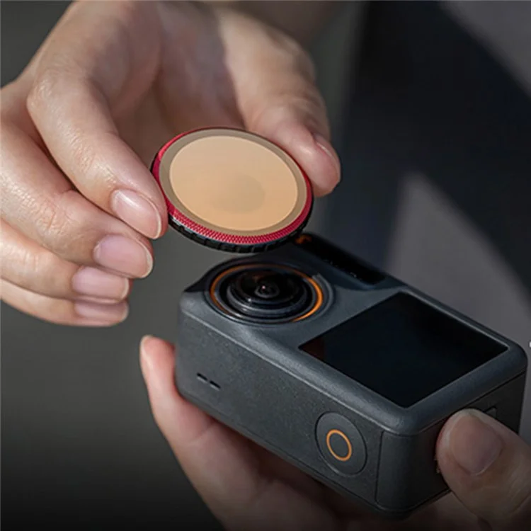 PGYTECH P-32C-012 Waterproof ND Filters Set for DJI Osmo Action 3 Camera ND 8, 16, 32, 64 Filters Multi-Layer Coated Filters Oil-Proof Lens Filters (Professional Edition)