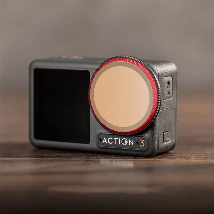 PGYTECH P-32C-012 Waterproof ND Filters Set for DJI Osmo Action 3 Camera ND 8, 16, 32, 64 Filters Multi-Layer Coated Filters Oil-Proof Lens Filters (Professional Edition)