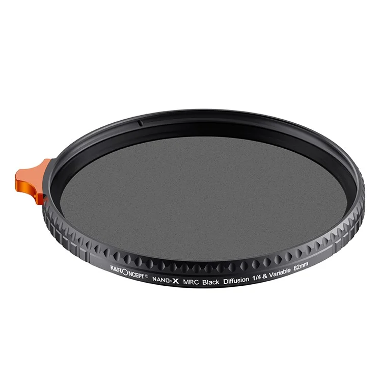 K&F CONCEPT Nano Series KF01.1816 Filtre d'objectif d'appareil photo 82mm ND2-32 1 / 4 Black Mist Diffusion 2-en-1 Multicouches Revêtus HD Filter