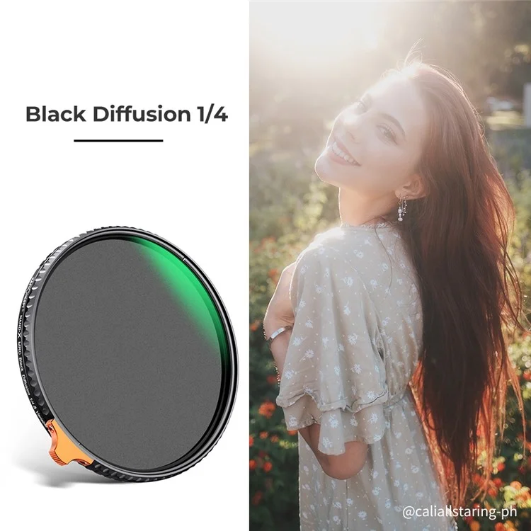 K&F CONCEPT Nano Series KF01.1816 Filtre d'objectif d'appareil photo 82mm ND2-32 1 / 4 Black Mist Diffusion 2-en-1 Multicouches Revêtus HD Filter