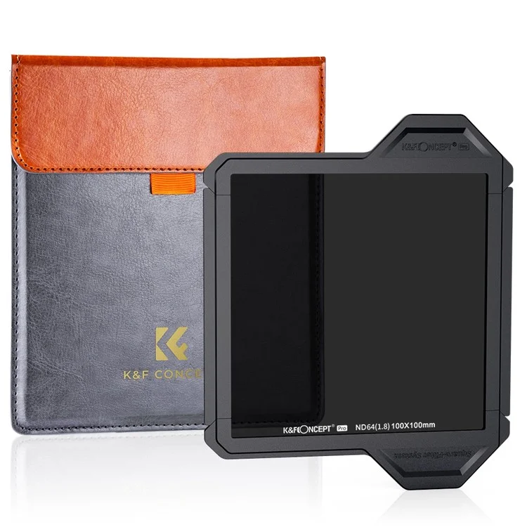 K&F CONCEPT SKU.1873 Водонепроницаемый True Color ND64 Квадратный Линзовый Фильтр 100x100x2мм Многослойное Покрытие HD Четкий 6-ступенчатый Апертурный Камера Линзовый ND Фильтр