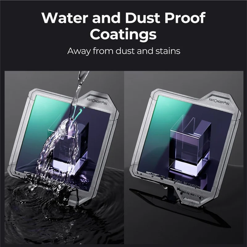 K&F CONCEPT SKU.1903 X-PRO Square Clear Night Filter 100x100x2mm AGC Optical Glass Light Pollution Reduction Filter Multi-layer Coating Design for Night Sky Star