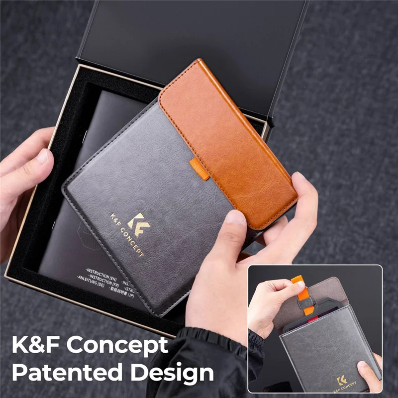 K&F CONCEPT SKU.1903 X-PRO Square Clear Night Filter 100x100x2mm AGC Optical Glass Light Pollution Reduction Filter Multi-layer Coating Design for Night Sky Star