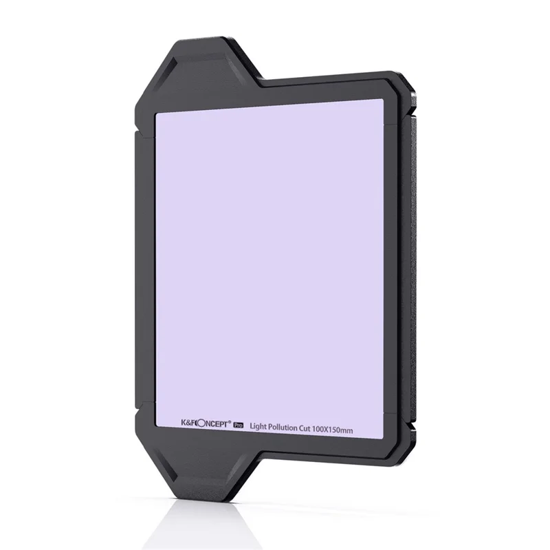 K&F CONCEPT SKU.1903 X-PRO Square Clear Night Filter 100x100x2mm AGC Optical Glass Light Pollution Reduction Filter Multi-layer Coating Design for Night Sky Star