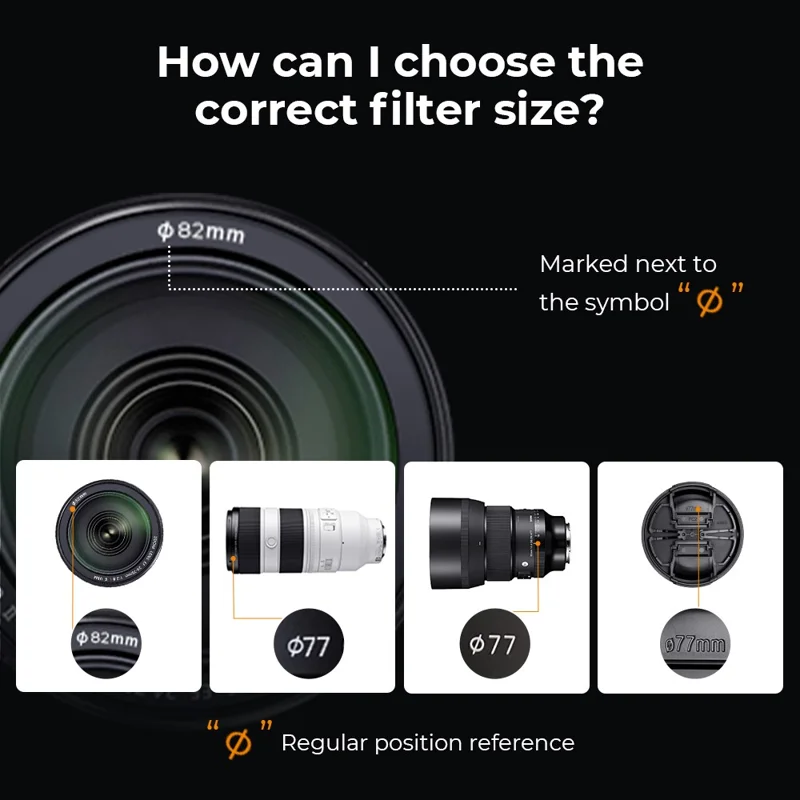 K&F CONCEPT KF01.1854 Nano-X 82mm ND2-ND32 Filter 1-5 Stops Magnetic Variable 28 Multi-Layer Coatings Waterproof Neutral Density Camera Lens Filter