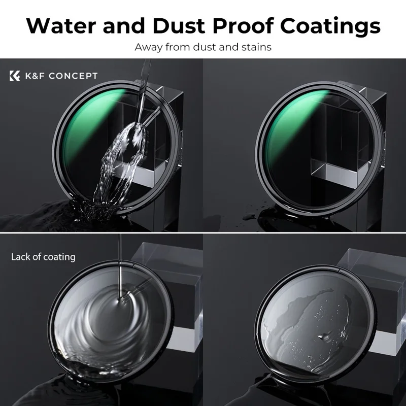 K&F CONCEPT KF01.1854 Nano-X 82mm ND2-ND32 Filter 1-5 Stops Magnetic Variable 28 Multi-Layer Coatings Waterproof Neutral Density Camera Lens Filter