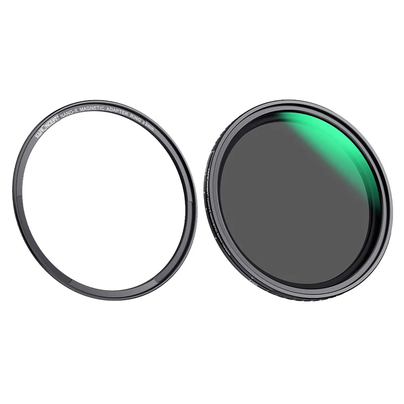 K&F CONCEPT KF01.1854 Nano-X 82mm ND2-ND32 Filter 1-5 Stops Magnetic Variable 28 Multi-Layer Coatings Waterproof Neutral Density Camera Lens Filter
