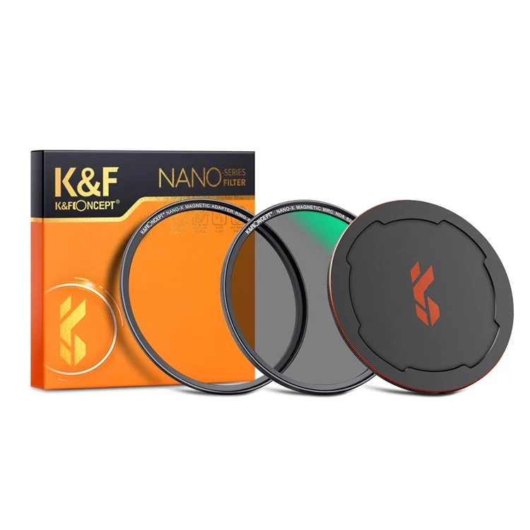 K&F CONCEPT 82mm Magnetic ND8 Lens Filter Anti-Scratch Multi-Layer Coated Filter Waterproof Quick-Release 3-Stop Neutral Density Lens Filter