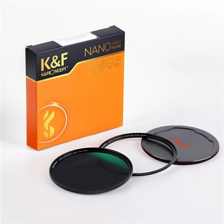 K&F CONCEPT 82mm Magnetic ND8 Lens Filter Anti-Scratch Multi-Layer Coated Filter Waterproof Quick-Release 3-Stop Neutral Density Lens Filter