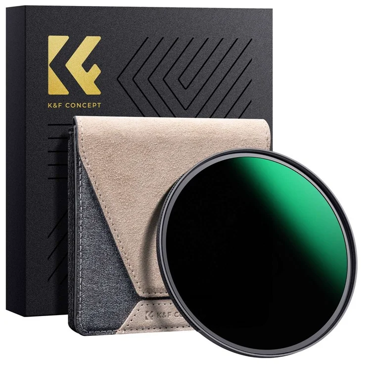 K&F CONCEPT KF01.1995 Nano-X PRO 82mm ND1000 Filtre d'objectif photo 36 couches de revêtement anti-reflet 10 diaphragmes Filtre ND HD Waterproof Slim