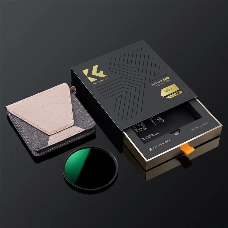 K&F CONCEPT KF01.1995 Nano-X PRO 82mm ND1000 Filtre d'objectif photo 36 couches de revêtement anti-reflet 10 diaphragmes Filtre ND HD Waterproof Slim