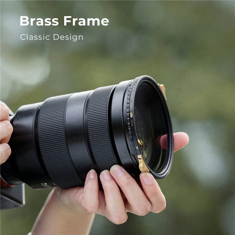 K&F CONCEPT Nano-X Pro Series 82mm Cadre en laiton Filtre ND2-32 Variable Imperméable Anti-Rayures Filtre Ultra Clair Revêtement 36 couches Filtre d'objectif