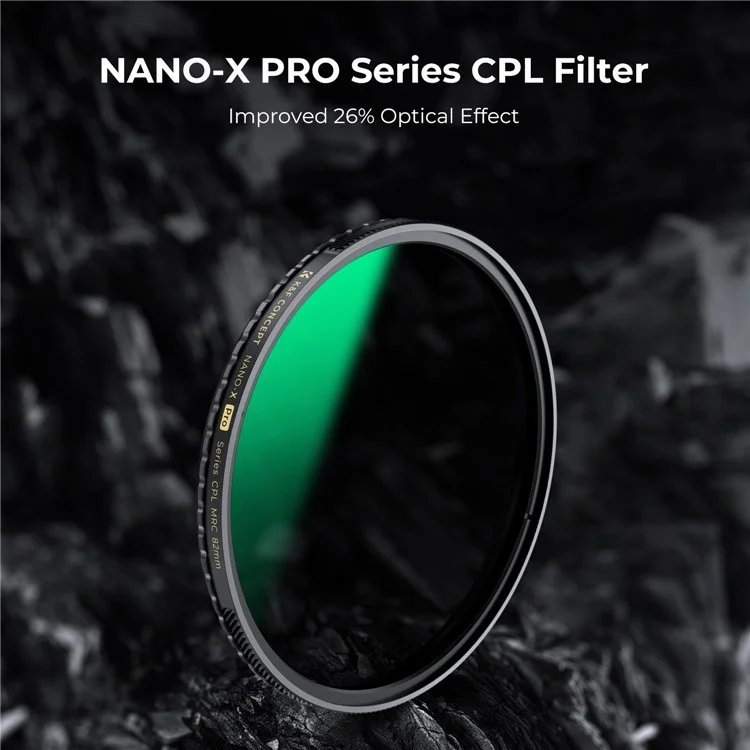 K&F CONCEPT Nano-X Pro Series 82mm CPL Filter Ultra-thin 36-Layer Coated Filter Camera Lens Circular Polarising Filter